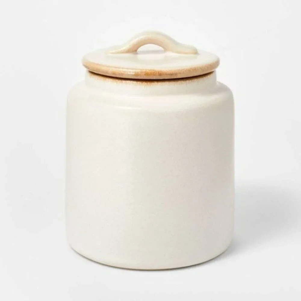 Large Cream Canister - Threshold Studio McGee